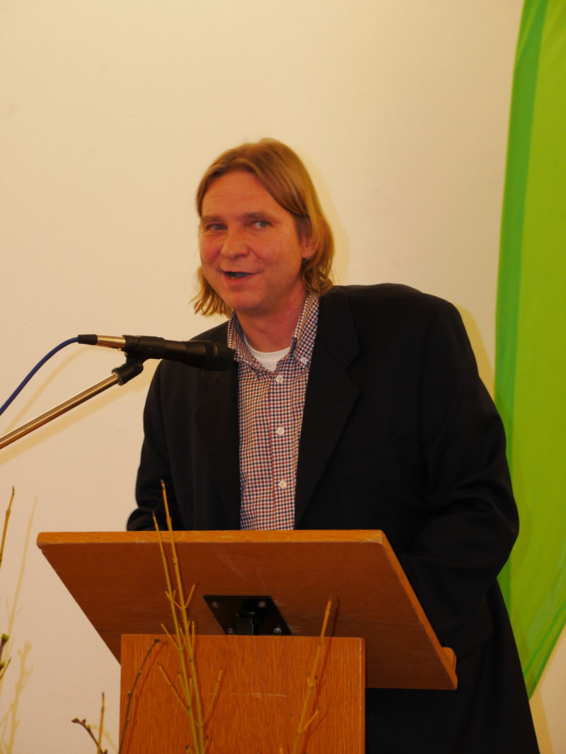 Kreisvorsitzender Stefan Fuchs während seiner Rede